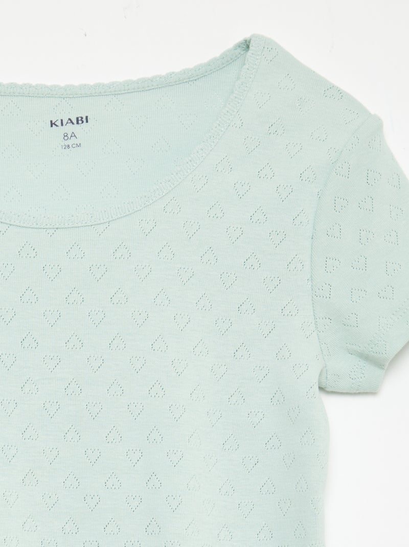 Completo pigiama in cotone Verde - Kiabi