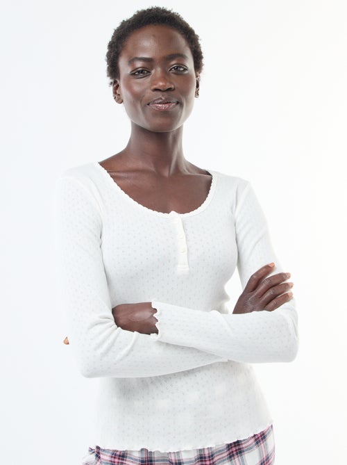 Completo pigiama in flanella di cotone - Kiabi