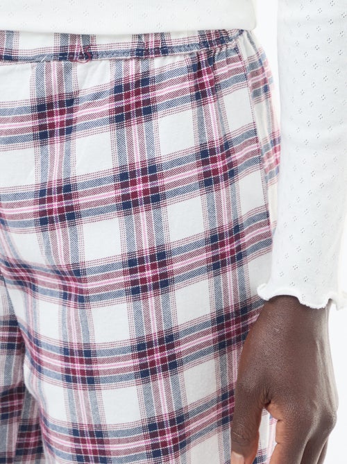 Completo pigiama in flanella di cotone - Kiabi