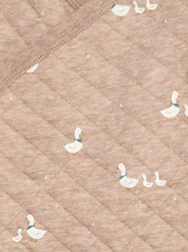 Completo pigiama in jersey di cotone Beige - Kiabi