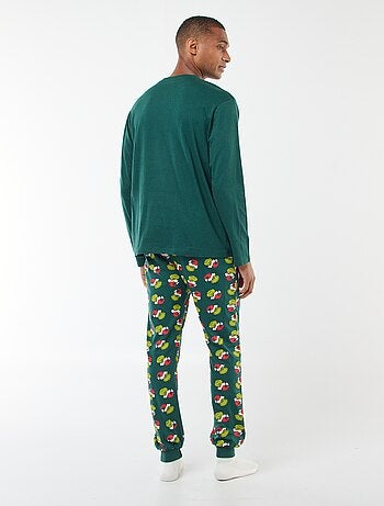 Completo pigiama in jersey 'The Grinch'