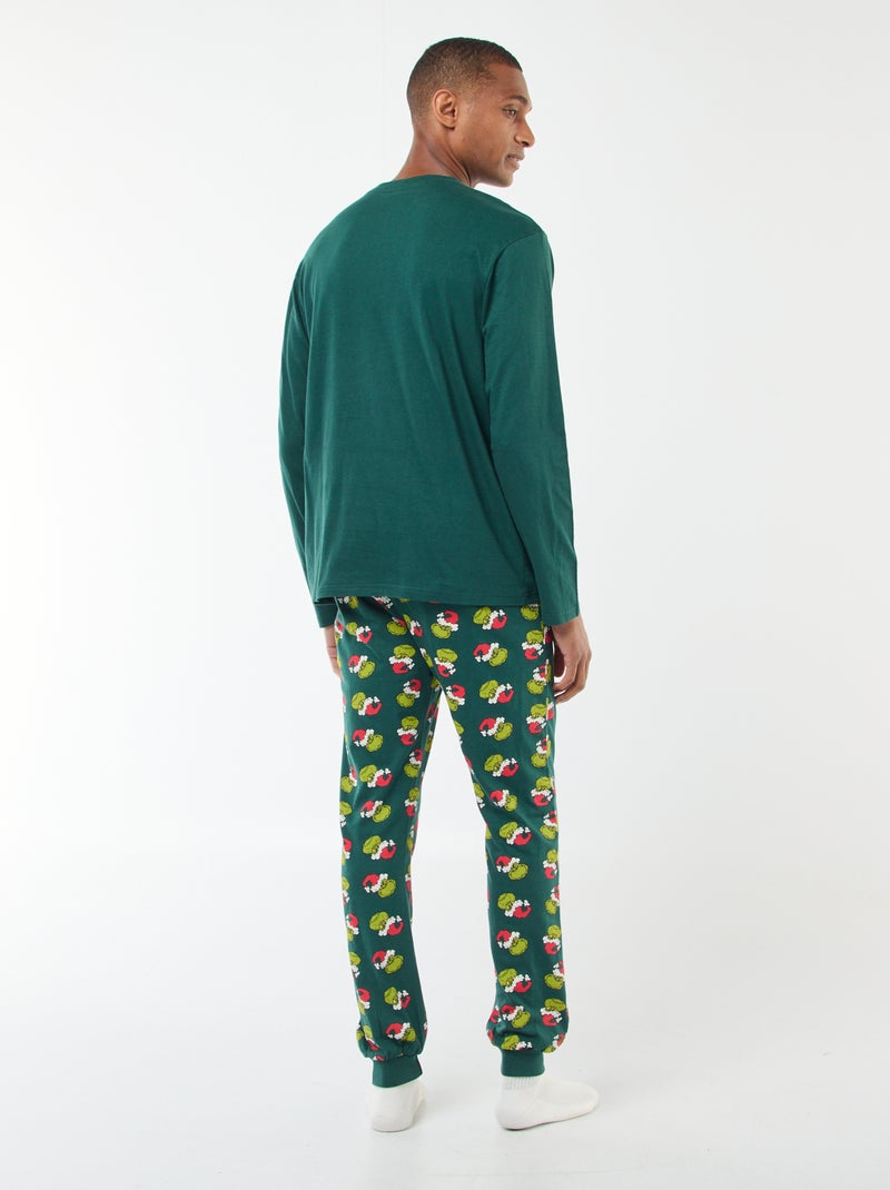 Completo pigiama in jersey 'The Grinch' Verde - Kiabi