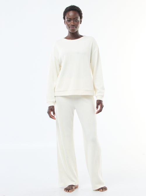 Completo pigiama in jersey tinta unita - Kiabi