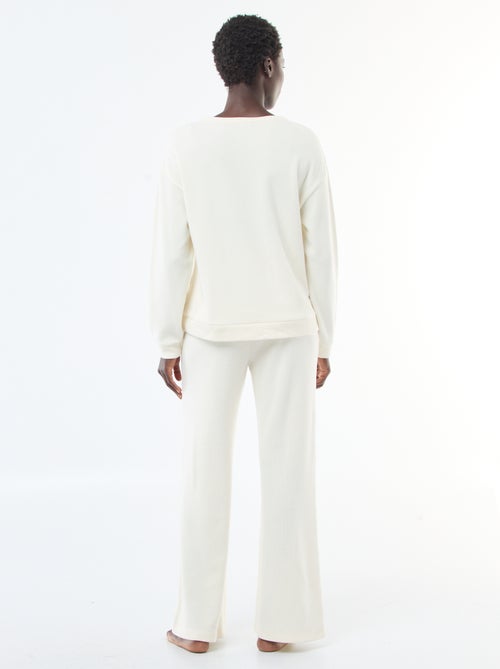 Completo pigiama in jersey tinta unita - Kiabi