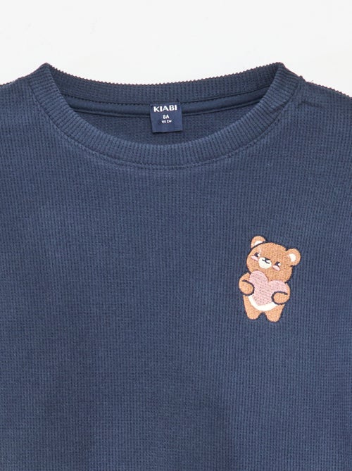 Completo pigiama in jersey tinta unita - Kiabi