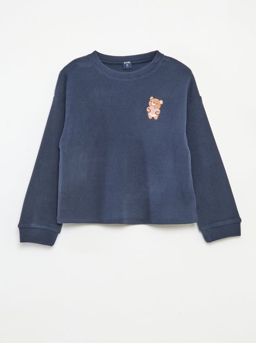 Completo pigiama in jersey tinta unita - Kiabi