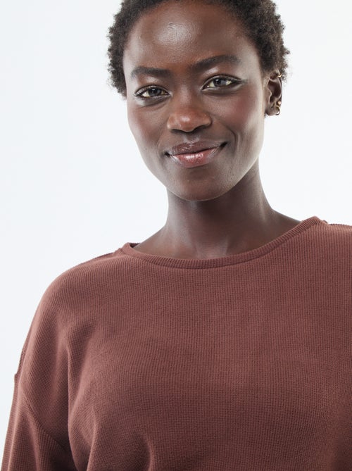 Completo pigiama in jersey tinta unita - Kiabi