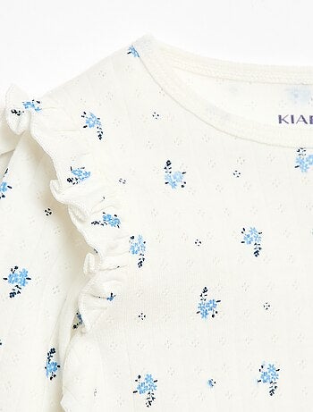 Completo pigiama in maglia a nido d'ape - 2 pezzi