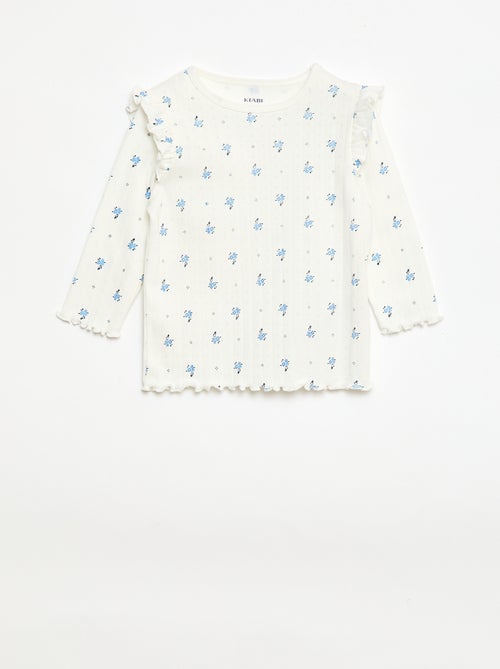 Completo pigiama in maglia a nido d'ape - 2 pezzi - Kiabi