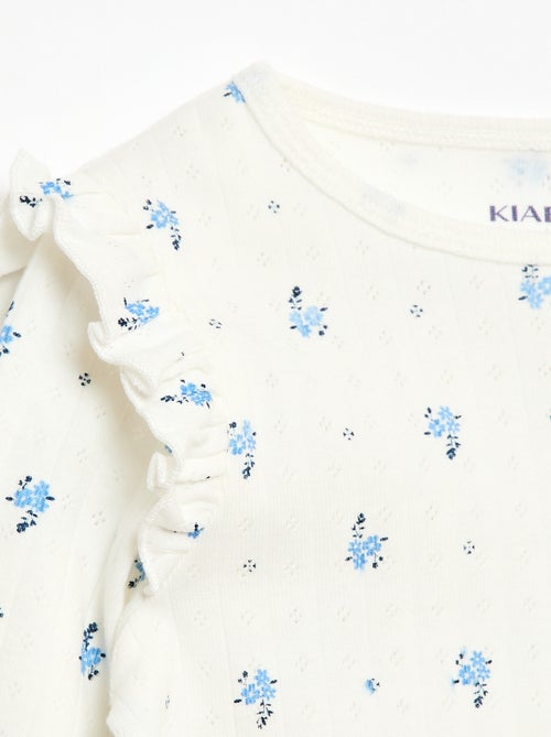 Completo pigiama in maglia a nido d'ape - 2 pezzi - Kiabi