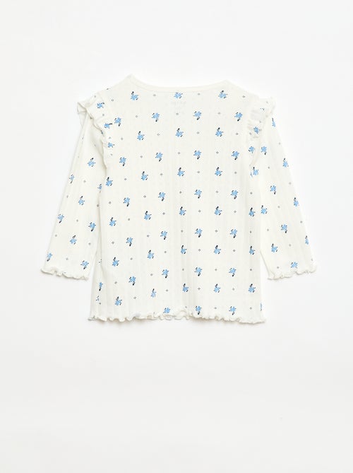 Completo pigiama in maglia a nido d'ape - 2 pezzi - Kiabi