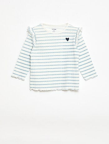 Completo pigiama in maglia a nido d'ape - 2 pezzi