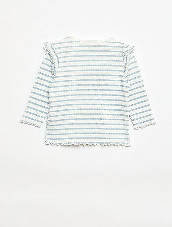 Completo pigiama in maglia a nido d'ape - 2 pezzi