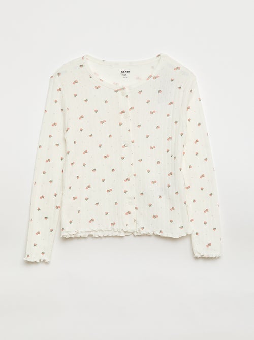 Completo pigiama in maglia operata - 2 pezzi - Kiabi