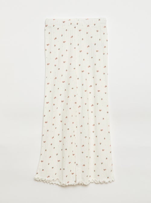 Completo pigiama in maglia operata - 2 pezzi - Kiabi