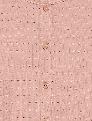 Completo pigiama in maglia operata - 2 pezzi