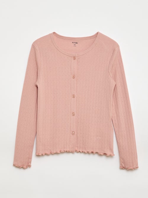 Completo pigiama in maglia operata - 2 pezzi - Kiabi