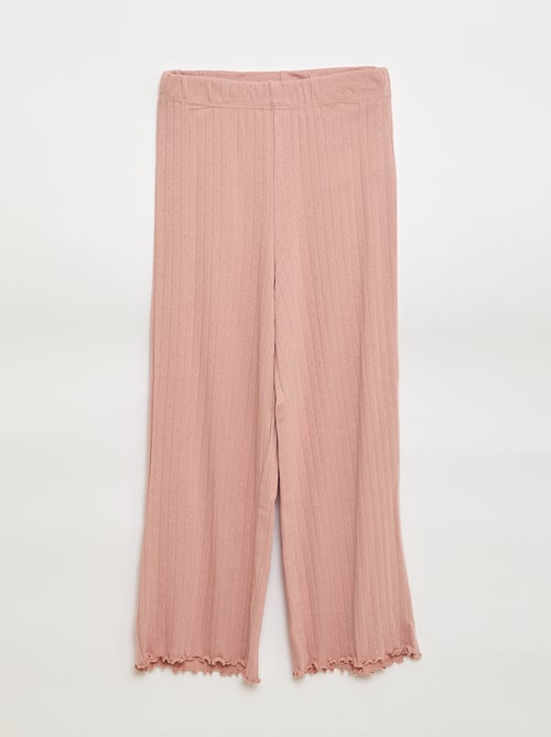 Completo pigiama in maglia operata - 2 pezzi - Kiabi