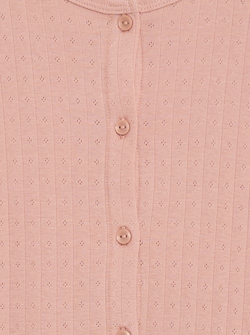 Completo pigiama in maglia operata - 2 pezzi - Kiabi