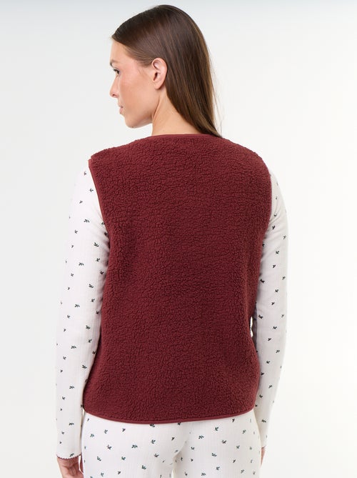 Completo pigiama in maglia pointelle + cardigan effetto montone - 3 pezzi - Kiabi Completo pigiama in maglia pointelle + cardigan effetto montone - 3 pezzi - Kiabi
