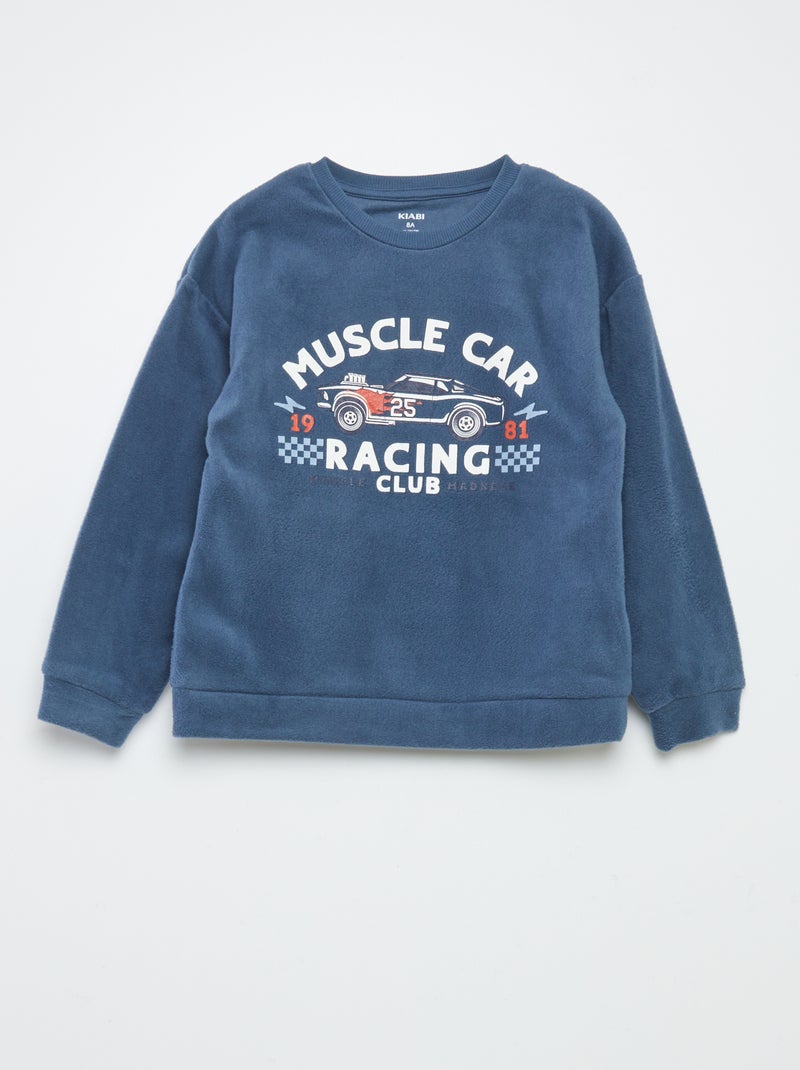 Completo pigiama in pile - 2 pezzi BLU - Kiabi