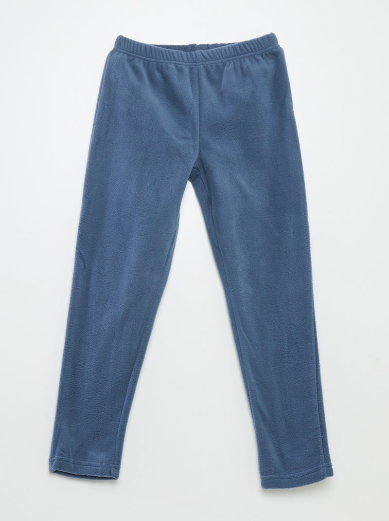 Completo pigiama in pile - 2 pezzi BLU - Kiabi