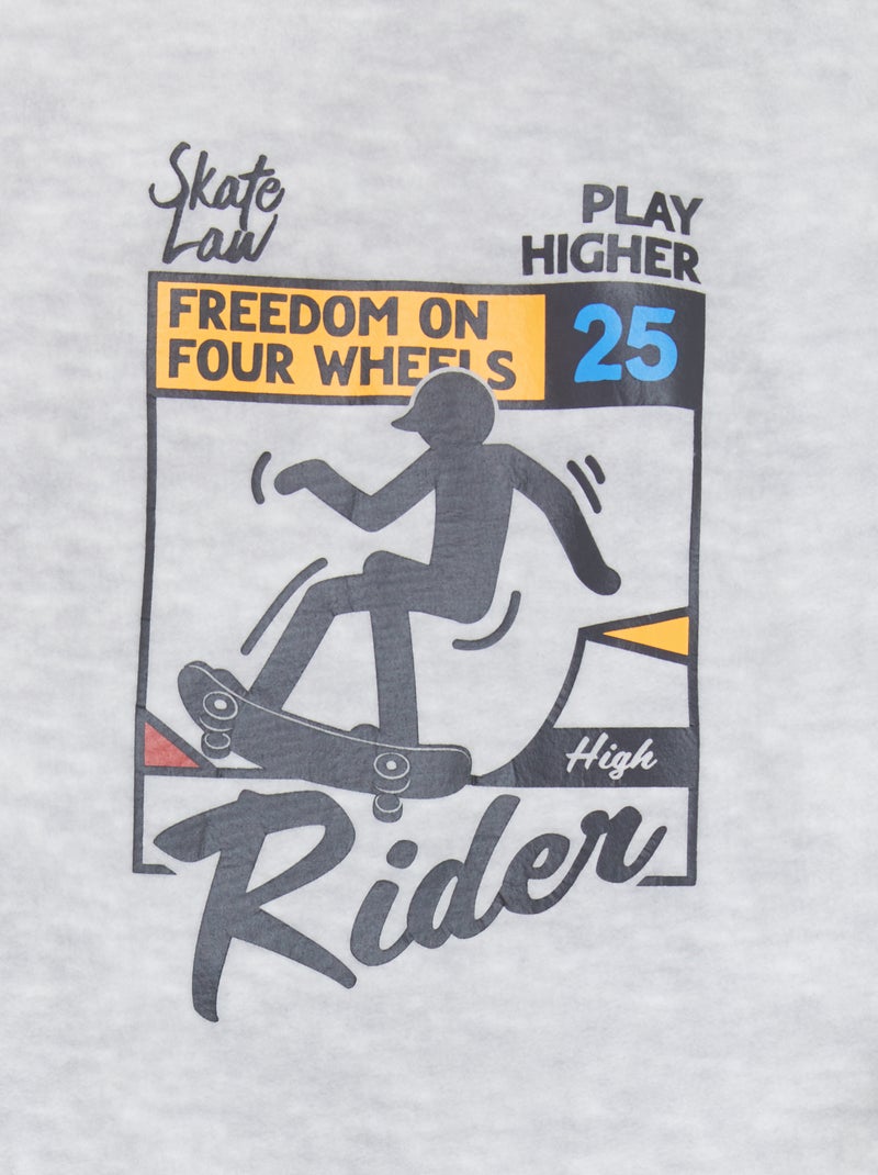 Completo pigiama in pile - 2 pezzi GRIGIO - Kiabi