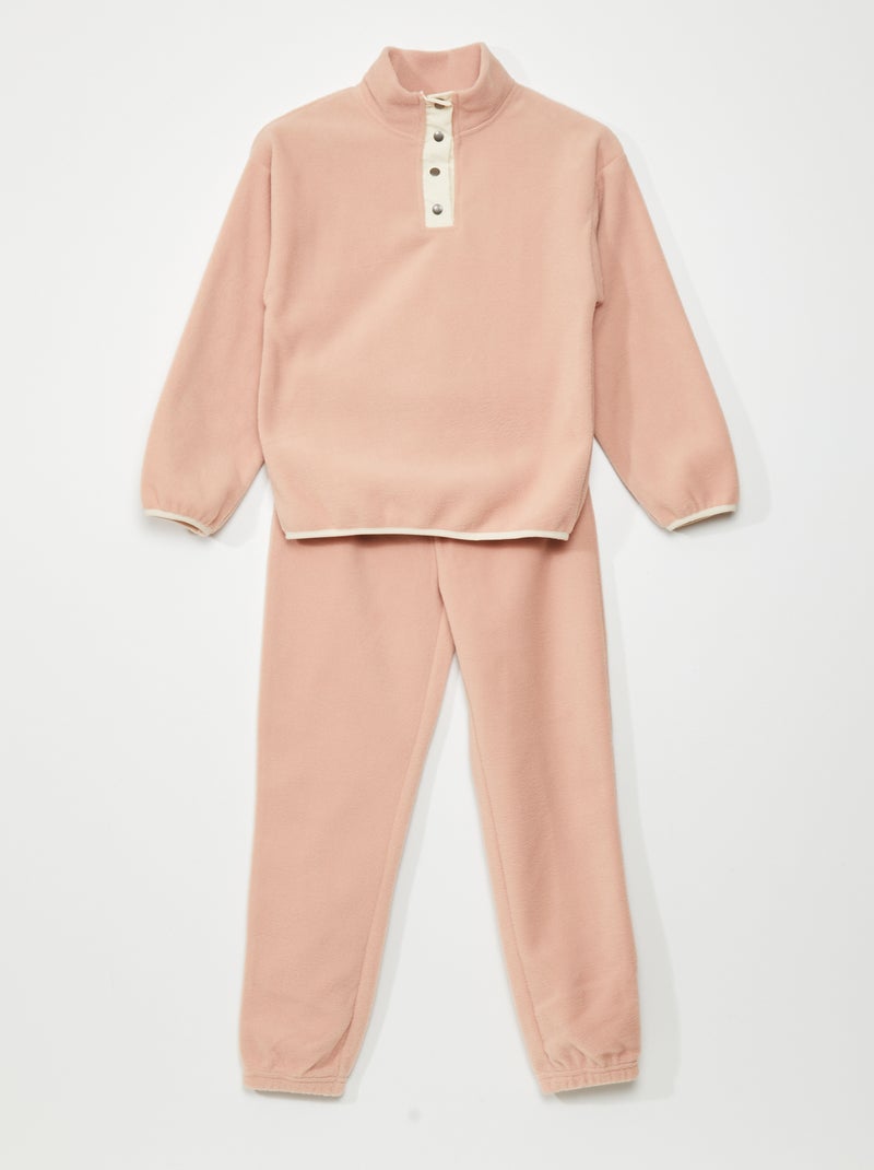 Completo pigiama in pile - 2 pezzi ROSA - Kiabi