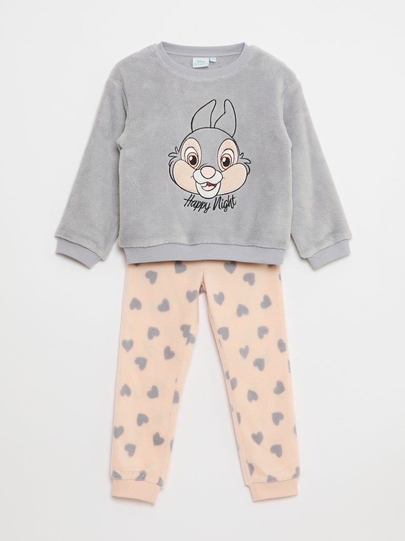 Completo pigiama in pile 'Bambi' 'Disney' Grigio - Kiabi