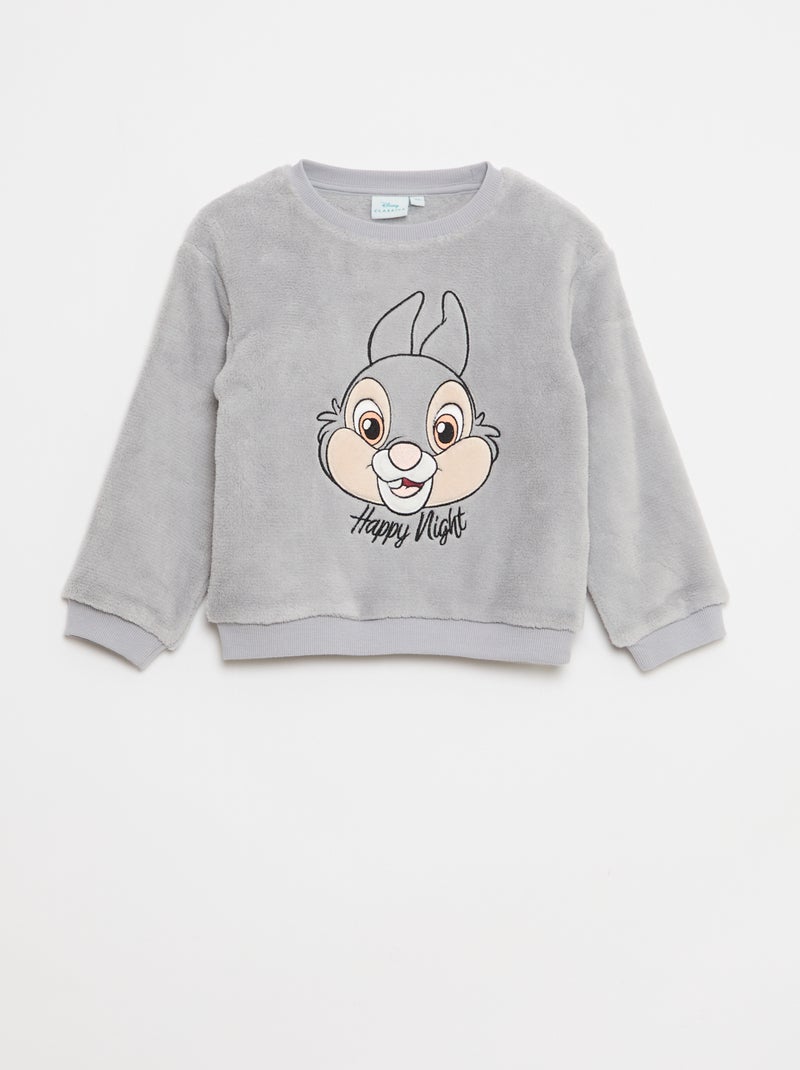 Completo pigiama in pile 'Bambi' 'Disney' Grigio - Kiabi