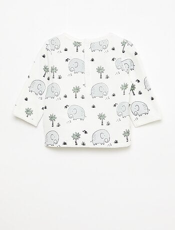 Completo pigiama in pile con piedini - 2 pezzi