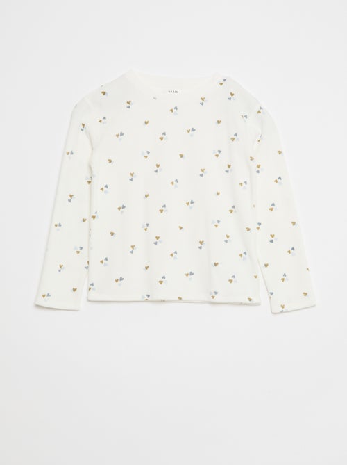 Completo pigiama in pile felpa + pantaloni - 2 pezzi - Kiabi