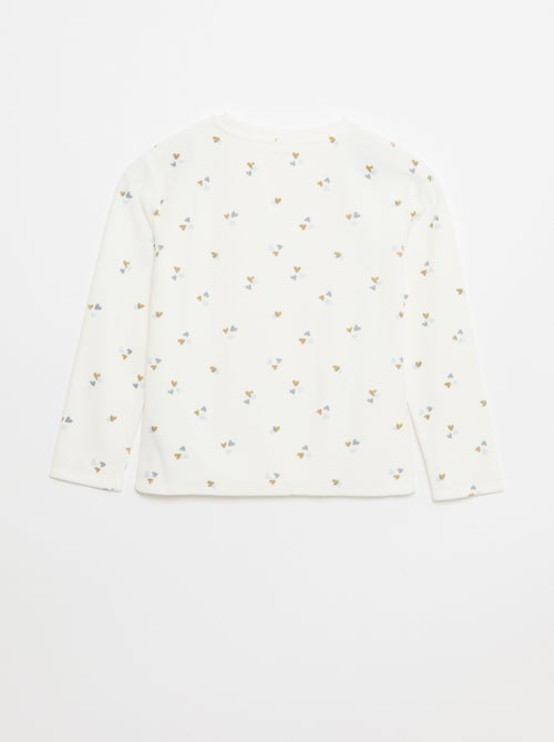 Completo pigiama in pile felpa + pantaloni - 2 pezzi - Kiabi