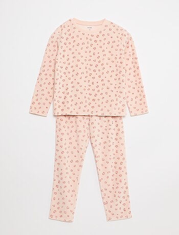 Completo pigiama in pile felpa + pantaloni - 2 pezzi