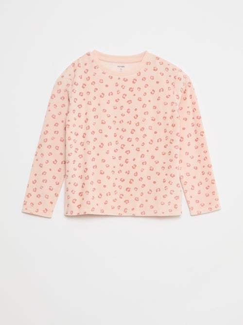 Completo pigiama in pile felpa + pantaloni - 2 pezzi - Kiabi