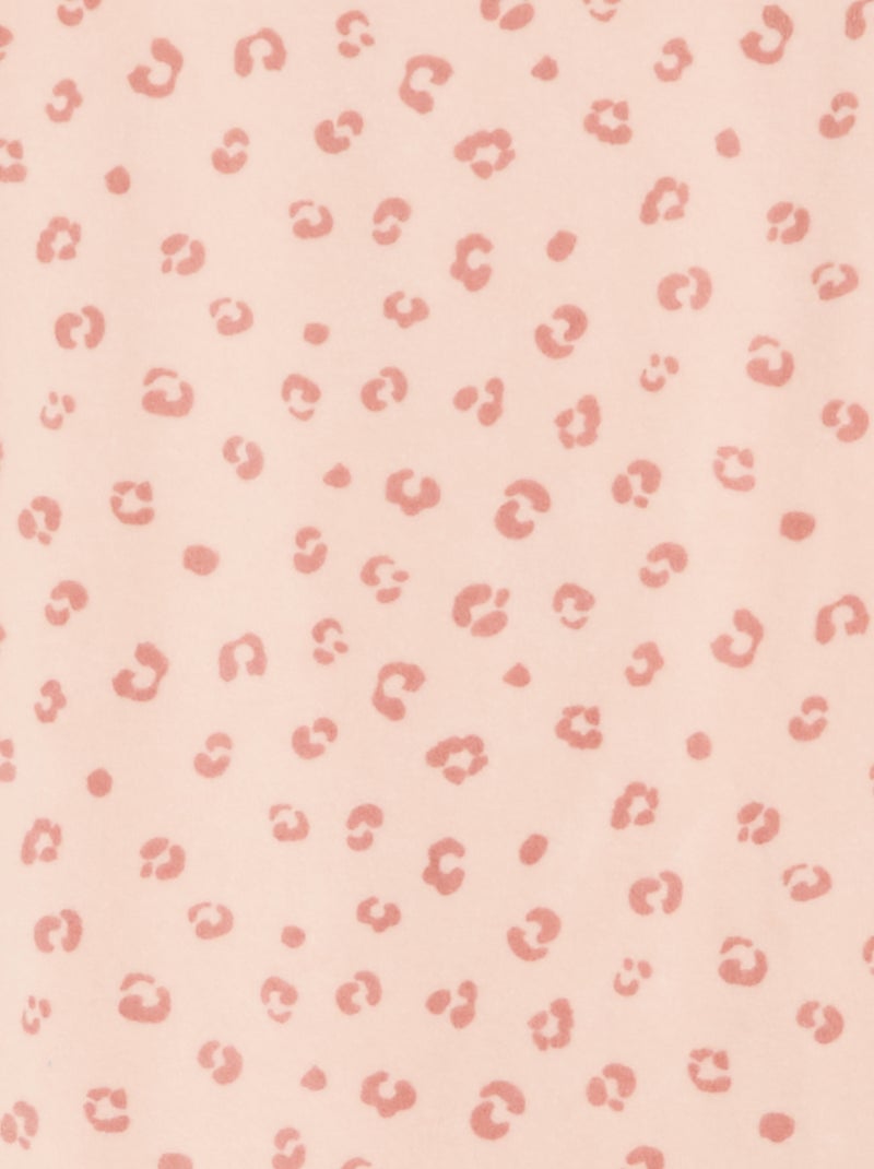 Completo pigiama in pile felpa + pantaloni - 2 pezzi Rosa - Kiabi