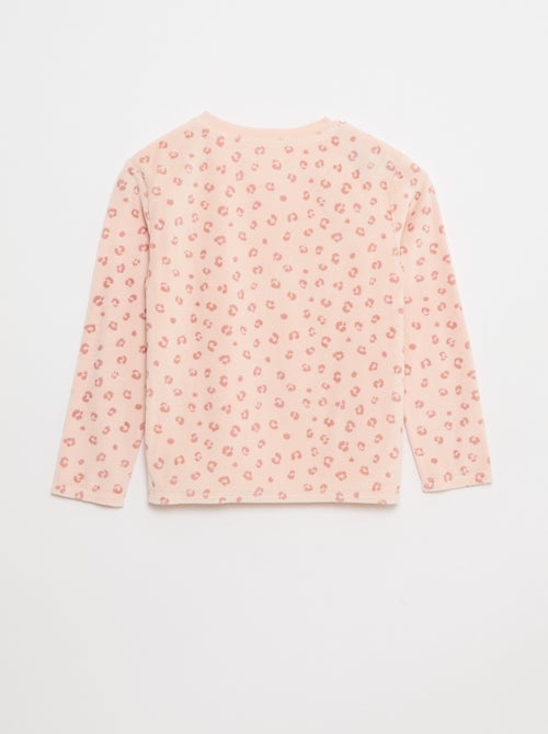 Completo pigiama in pile felpa + pantaloni - 2 pezzi - Kiabi