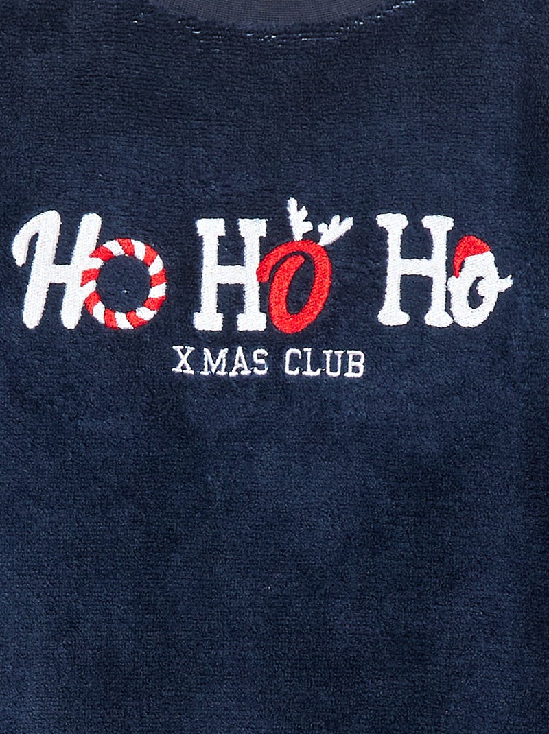 Completo pigiama in pile natalizio - 2 pezzi Rosso - Kiabi