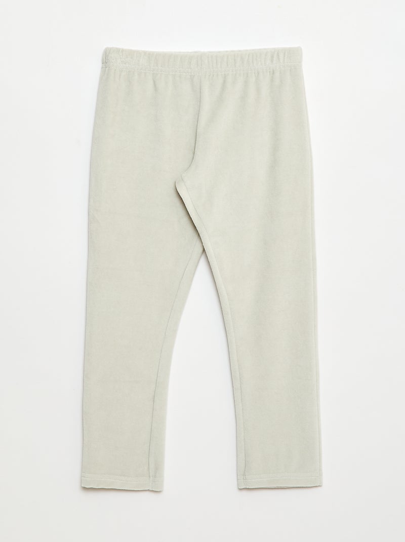 Completo pigiama in pile natalizio t-shirt + pantaloni - 2 pezzi Verde - Kiabi