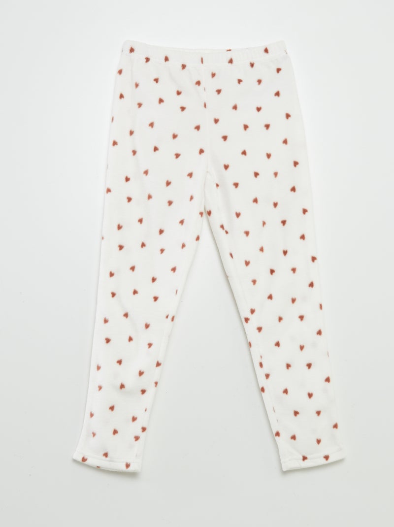 Completo pigiama in pile 'pinguino' - 2 pezzi MARRONE - Kiabi