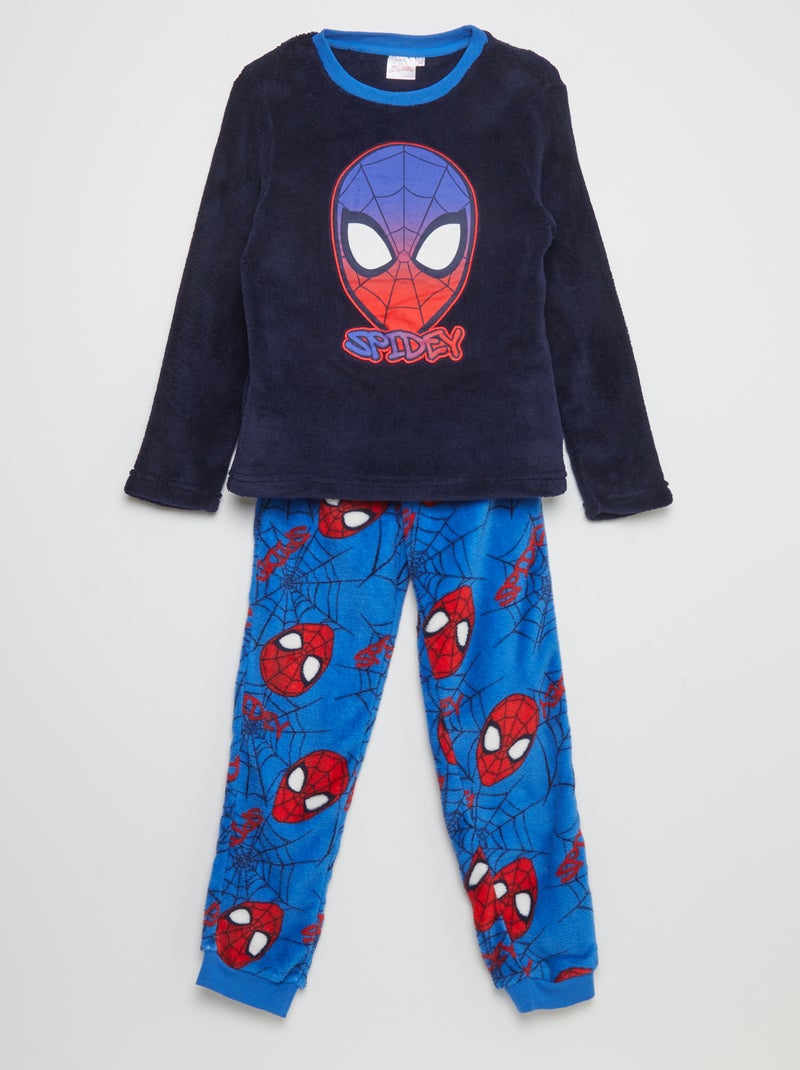 Completo pigiama in pile 'Spider-Man' - 2 pezzi BLU - Kiabi