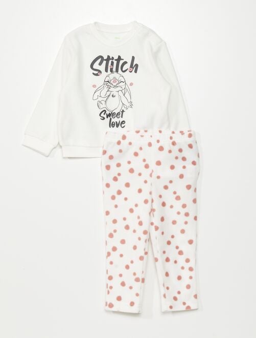 Completo pigiama in pile 'Stitch' - 2 pezzi - Kiabi