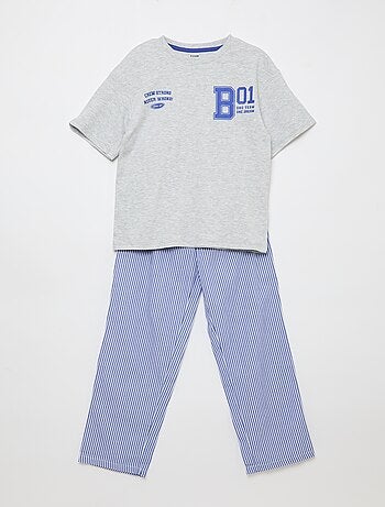 Completo pigiama in popeline - 2 pezzi