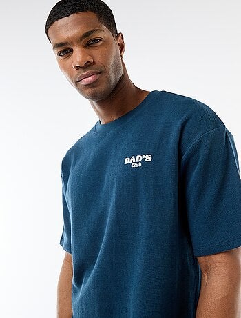 Completo pigiama in tessuto goffrato