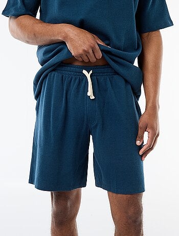 Completo pigiama in tessuto goffrato