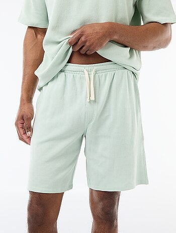 Completo pigiama in tessuto goffrato