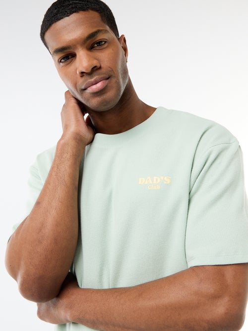 Completo pigiama in tessuto goffrato - Kiabi