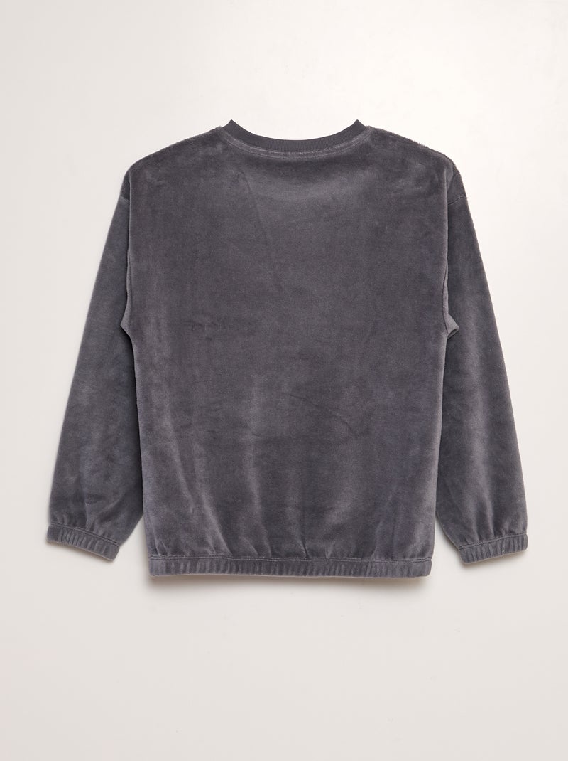 Completo pigiama in velluto - 2 pezzi NERO - Kiabi