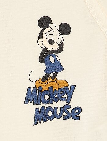 Completo pigiama in velluto "Mickey Mouse" - 2 pezzi
