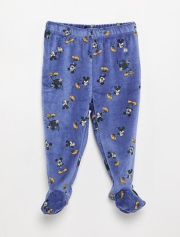 Completo pigiama in velluto "Mickey Mouse" - 2 pezzi